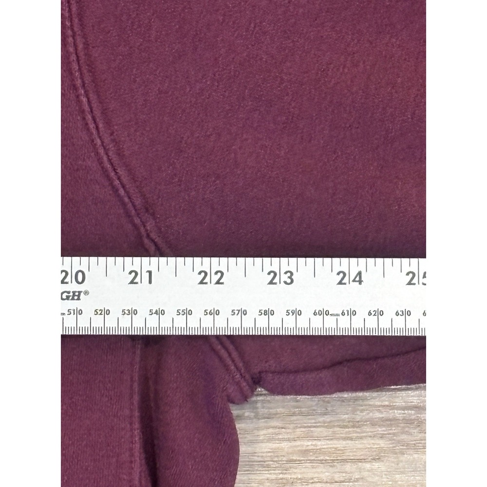 Nike Just Do It Burgundy Pullover Hoodie Men Large Fleece Sweatshirt Logo Sports - Picture 12 of 12